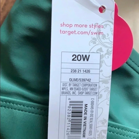 Plus Size Xhilaration Swim Bralette Bikini Top Size 16W NWT - Picture 6 of 10